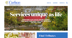 Desktop Screenshot of carlsonfuneralhomes.com